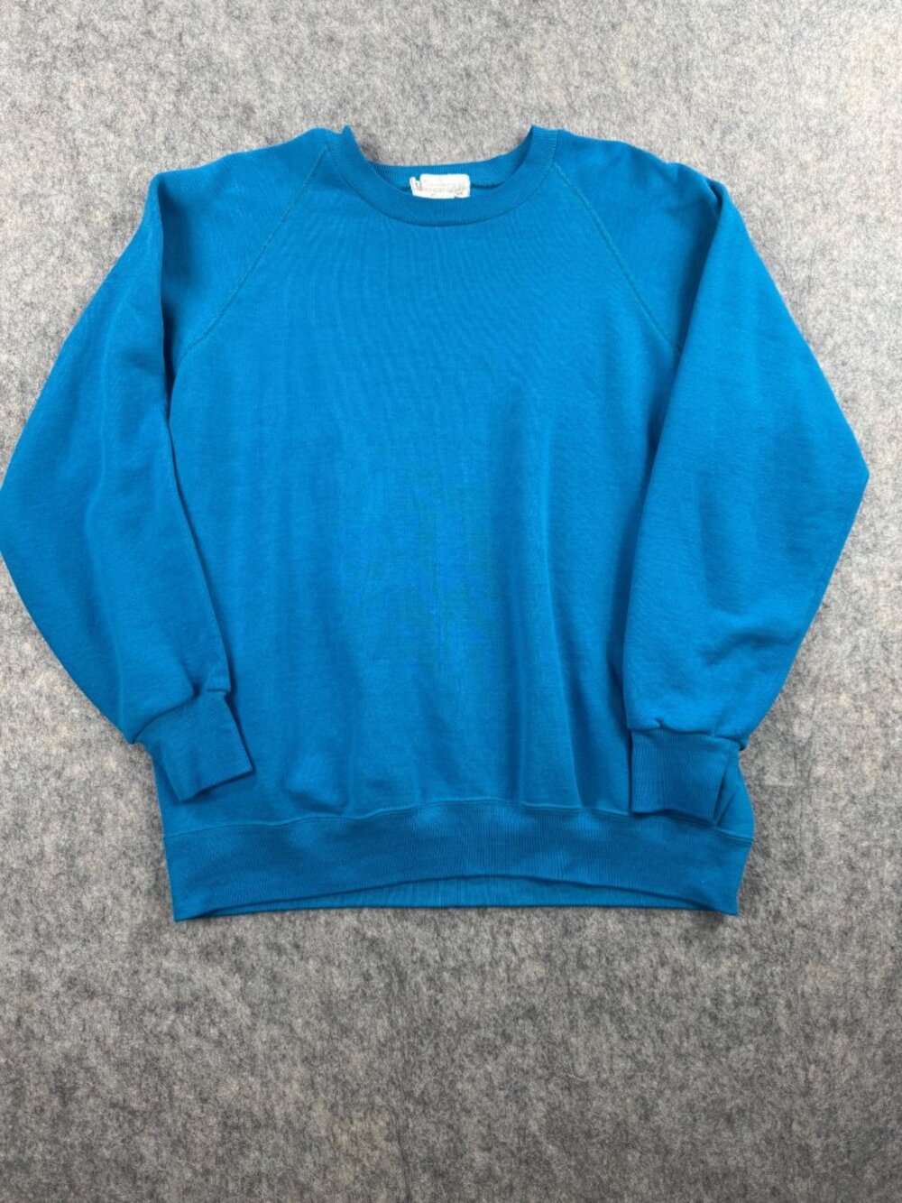 Vintage Cheetah By Mervyns Sweatshirt Mens XL Blue Raglan Crew Neck USA